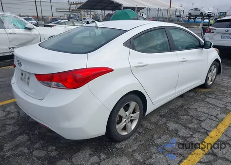 2012 Hyundai Elantra Gls from USA, damaged, VIN 5NPDH4AEXCH078773